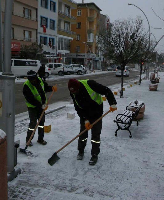 Seydişehir Belediyesi’nde karla mücadele çalışmaları