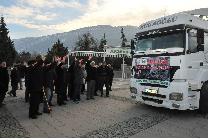 Akşehir İHH’dan Halep’e yardım