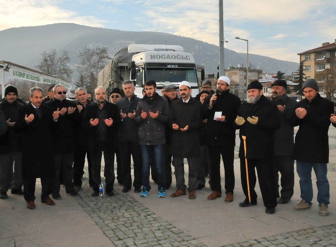 Akşehir İHH’dan Halep’e yardım