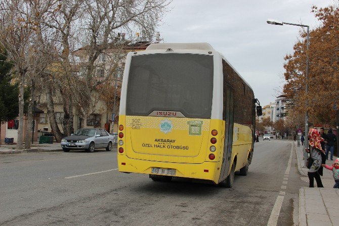 Aksaray’da otobüslerde 