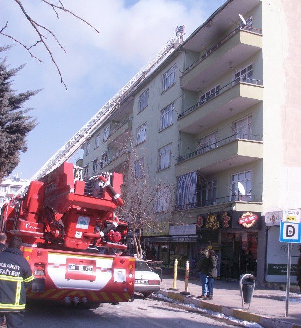 Aksaray’da baca yangını