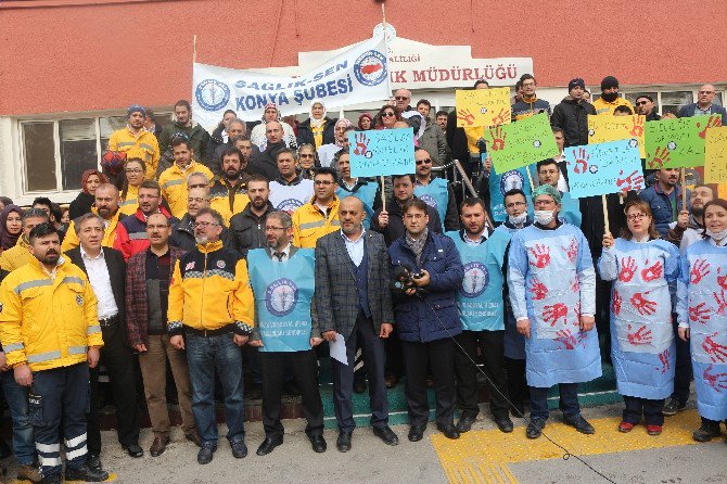 Konya’da darp edilen sağlık çalışanına yönelik saldırı kınandı