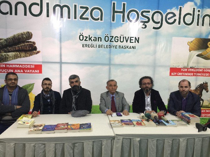 Ereğli’de 1. Kitap Fuarında yazarlardan söyleşi