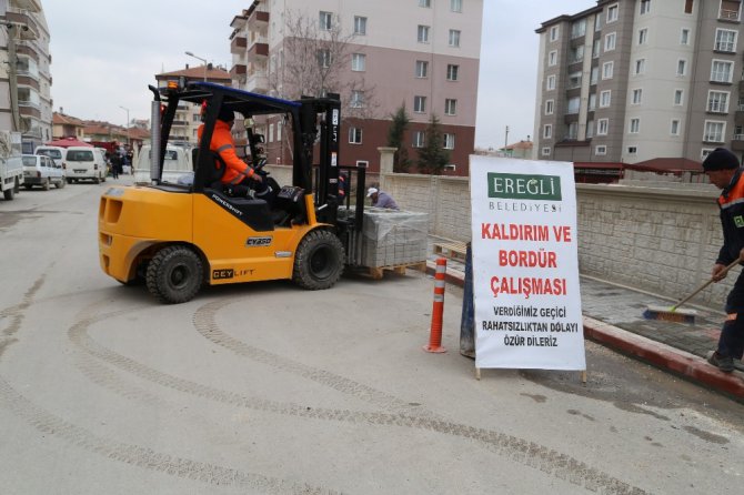 Ereğli’de çevre düzenleme çalışmaları sürüyor