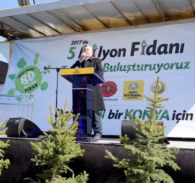 5 milyon fidan toprakla buluştu