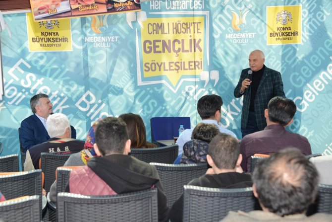 ‘Gençlik Söyleşilerine’ Mustafa Kabakcı konuk oldu