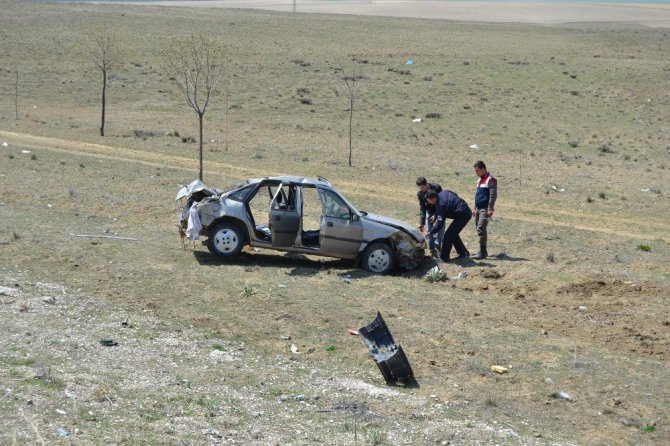 Kulu’da otomobil şarampole yuvarlandı: 1 yaralı