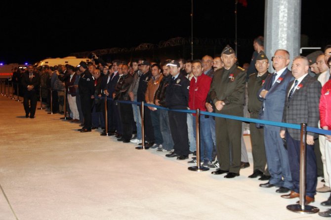 Şehit polisin cenazesi Konya’ya getirildi