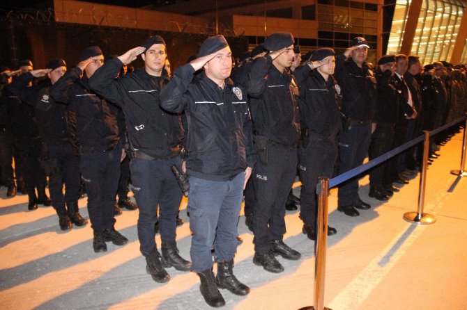 Şehit polisin cenazesi Konya’ya getirildi