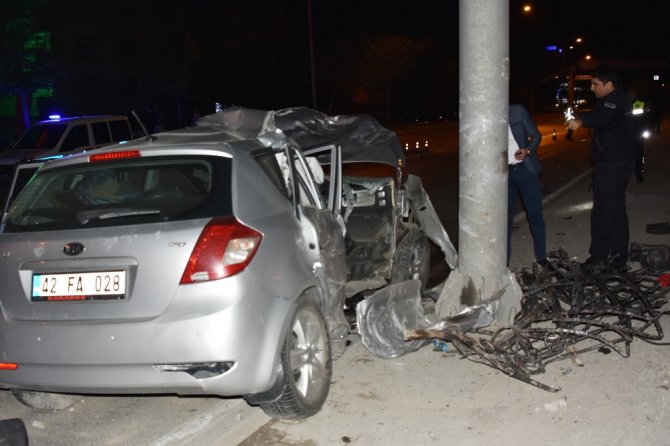 Konya’da trafik kazası: 1 ölü