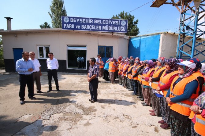 Beyşehir’in park ve bahçeleri kadınlara emanet