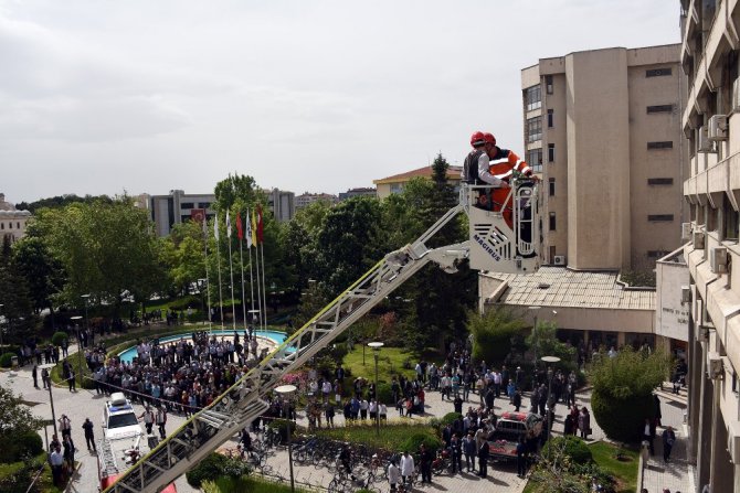 Konya Büyükşehir’den yangın tatbikatı