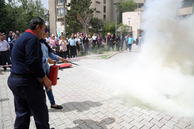 Konya Büyükşehir’den yangın tatbikatı