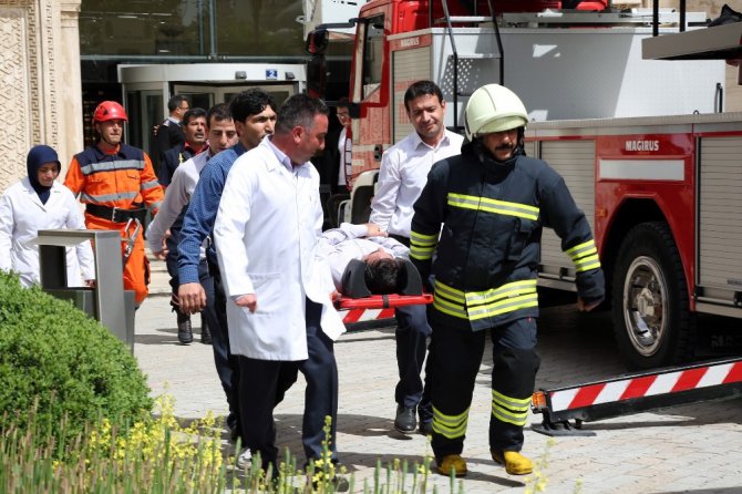 Konya Büyükşehir’den yangın tatbikatı