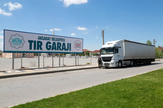 Aksaray Belediyesi’nden 120 araçlık tır garajı