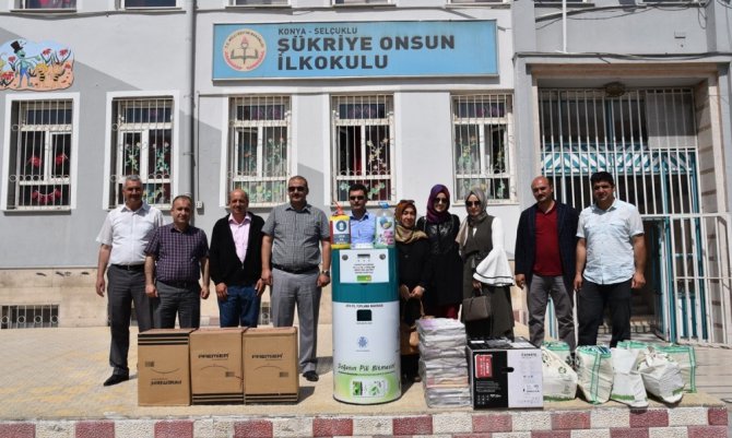 Selçuklu Belediyesinden çevreci okula ödül