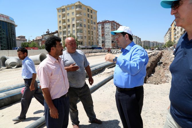 Aksaray’da alt geçit projesinde çalışmalar sürüyor