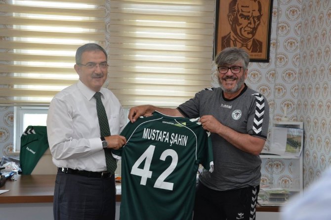 Rektör Şahin’den, Atiker Konyaspor’a tebrik ziyareti