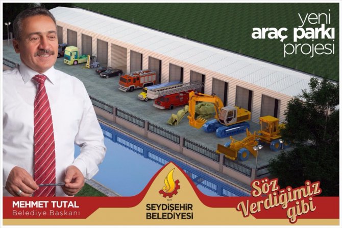 Seydişehir Belediyesinden makine parkına modern bina