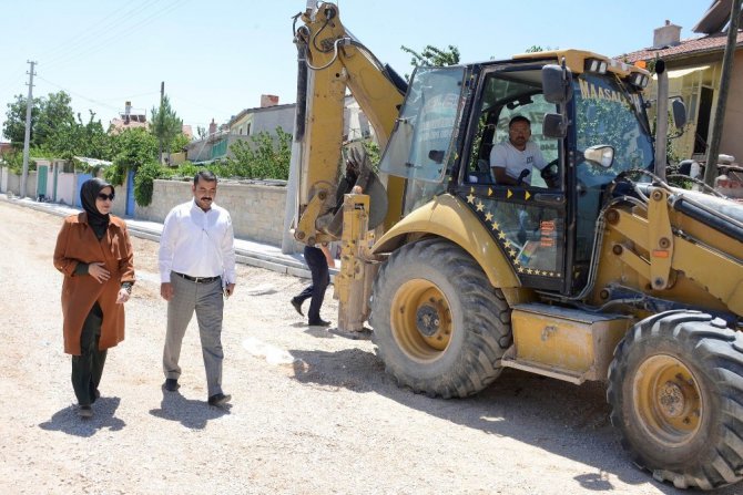 Meram’da hastane yolları düzenleniyor