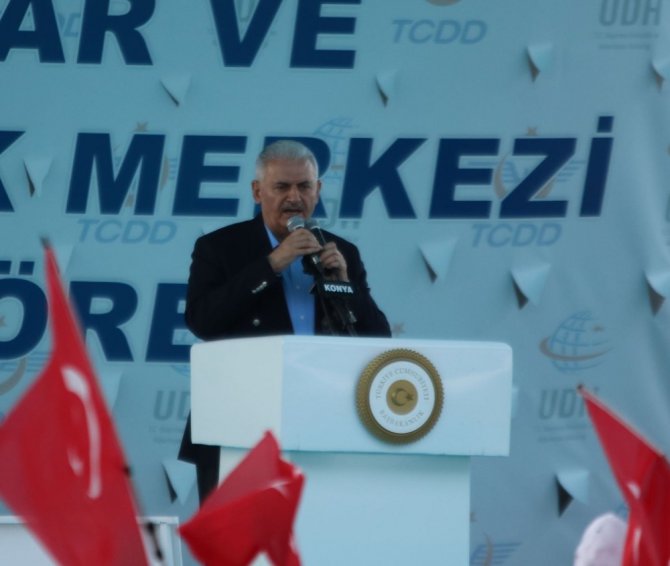 Başbakan Yıldırım, Konya YHT Garı ile Kayacık Lojistik Merkezi’nin temelini attı