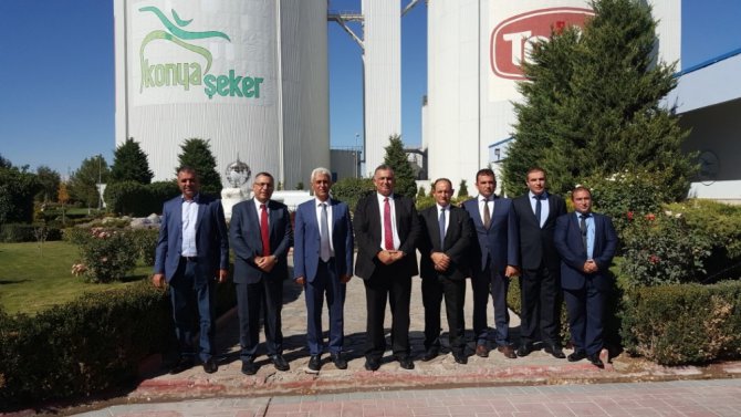 KKTC Tarım Bakanı Nazım Çavuşoğlu, Konya Şeker’i ziyaret etti