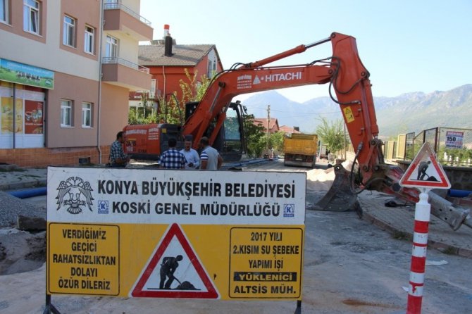 Seydişehir’de içme suyu şebeke hatları yenileniyor