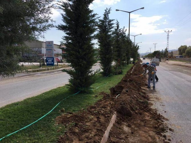 Beyşehir’de parklarda otomatik sulama sistemi tasarrufu