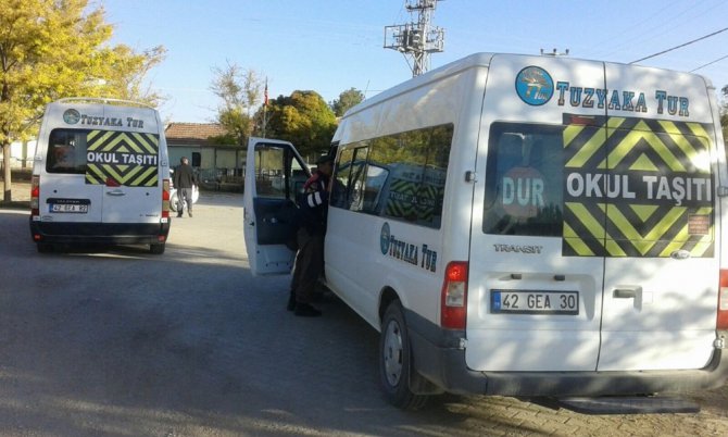 Kulu’da jandarma trafik timlerinden denetim