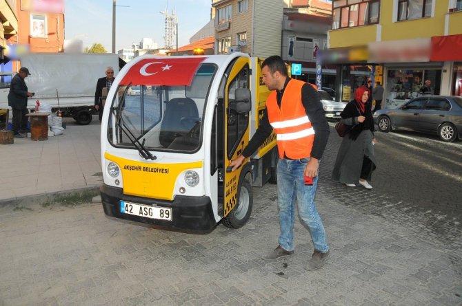 Akşehir’de “Çöp Taksi” hizmeti