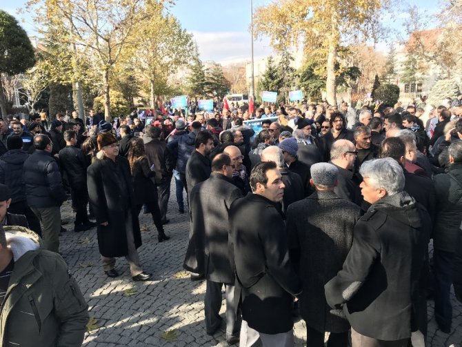 Konya’da Kudüs protestosu