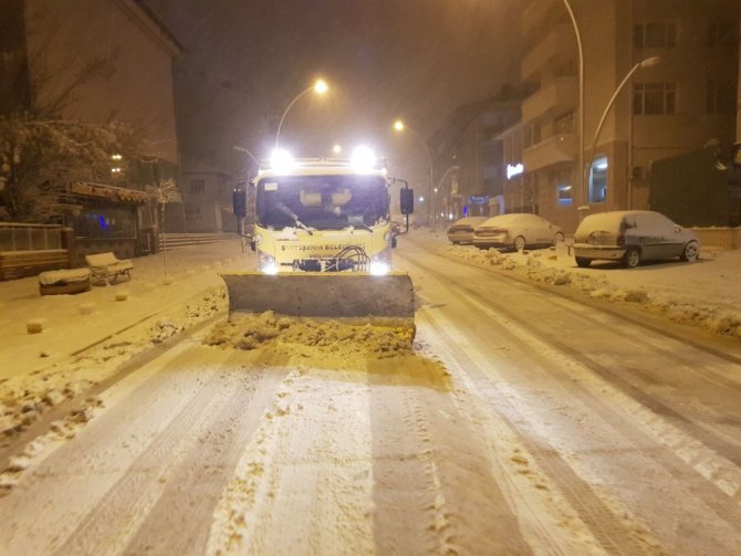 Seydişehir Belediyesinden kar mesaisi