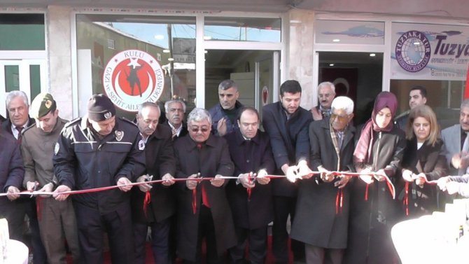 Kulu’da gazi ve şehit aileleri derneği bürosu açıldı