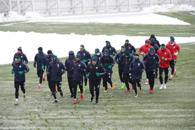 Atiker Konyaspor, Gençlerbirliği maçının son çalışmasını yaptı