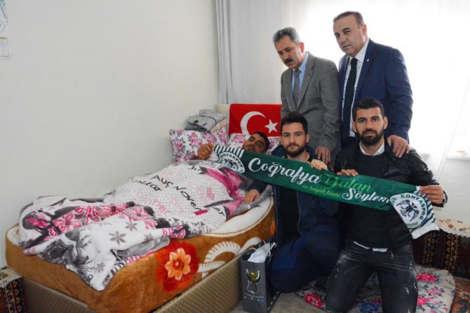 Atiker Konyaspor’dan Afrin Gazisi Ahmet Çetin’e ziyaret