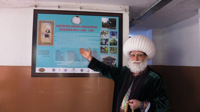 Akşehir’de okullara ve kamu kurumlarına Nasreddin Hoca köşesi