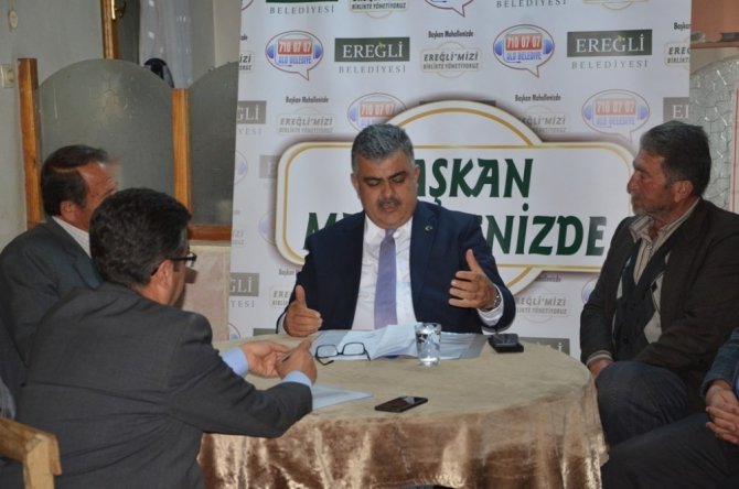 Başkan Özgüven: mahalle ziyaretlerini sürdürüyor