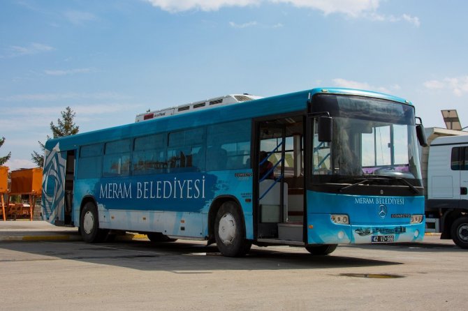 Meram Belediyesinin mobil taziye aracı ilgi görüyor