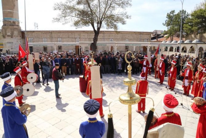 Genç hafıza mehterli uğurlama