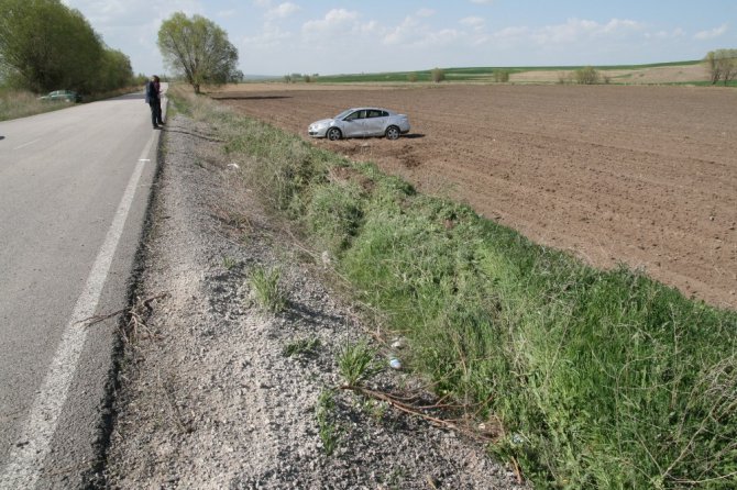 Kulu’da otomobil takla attı:7 yaralı