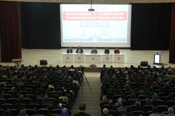 Beyşehir’de Cumhurbaşkanlığı Yönetim Sistemi konulu konferans