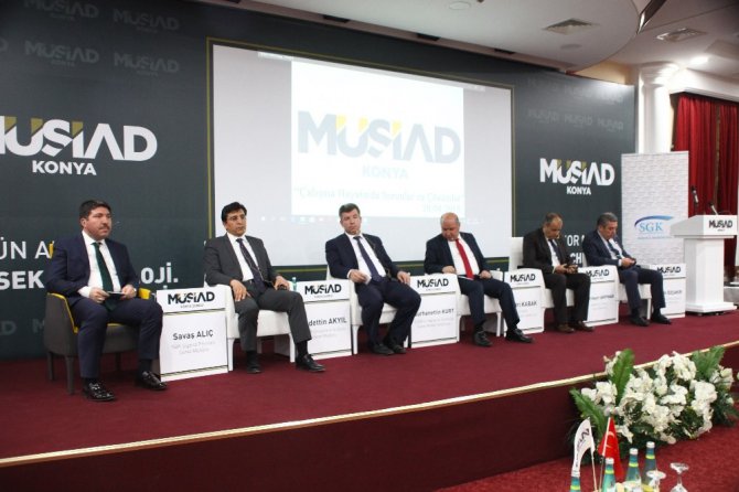 MÜSİAD Konya’da “Çalışma Hayatında Sorunlar ve Çözümler” konulu panel