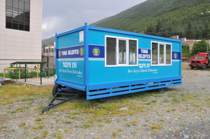 Akşehir Belediyesinden Yunak ve Çeltik’e mobil taziye evi