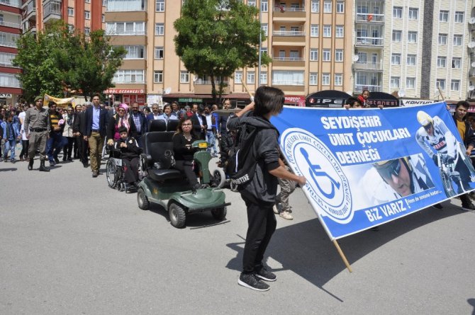 Seydişehir’de engelleri kaldıralım yürüyüşü