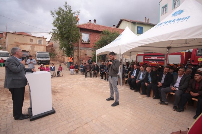 Beyşehir’in Karaali Mahallesinde düğün salonu temeli atıldı