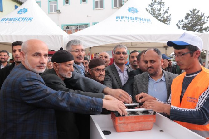 Beyşehir’in Karaali Mahallesinde düğün salonu temeli atıldı