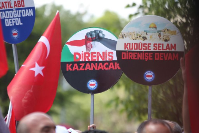 Konya’da İsrail ve ABD protesto edildi