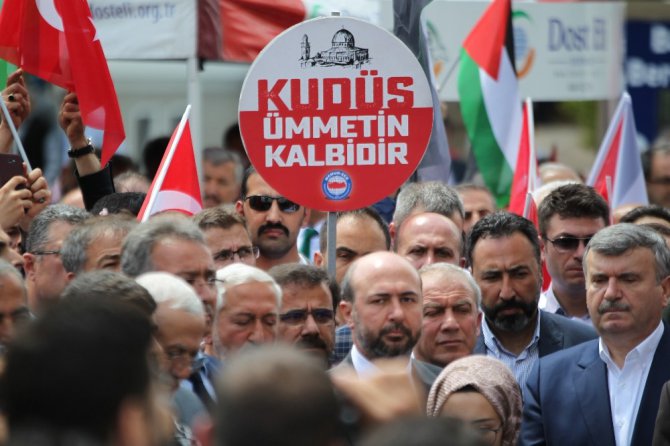 Konya’da İsrail ve ABD protesto edildi