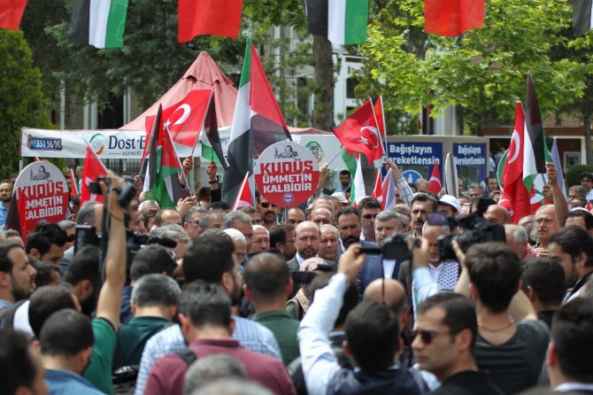 Konya’da İsrail ve ABD protesto edildi