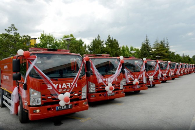 Konya İtfaiyesi yeni araçlarla güçleniyor